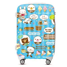 YISHIDUN Women Suitcase bags, Cartoon ice cream trolley case, ABS PC Luggage men travel box, Girl fashion cute Cartoon bag valiz