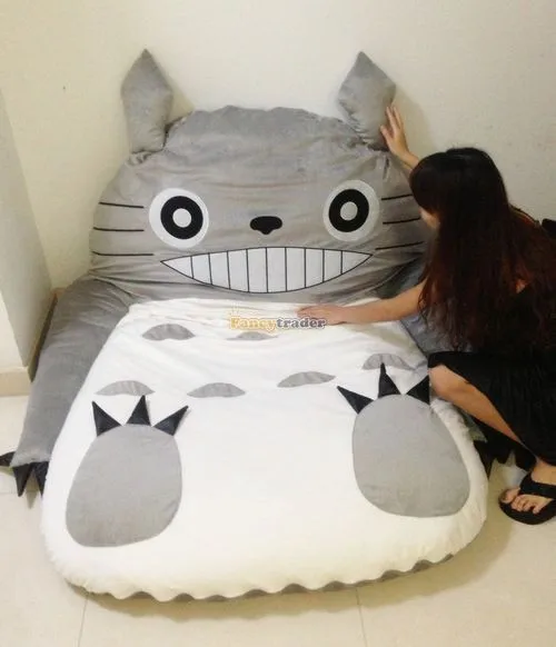 Fancytrader 190cm X 130cm Super Cute Huge Giant Totoro Bed Tatami Carpet Sofa Free Shipping FT90191 (18)