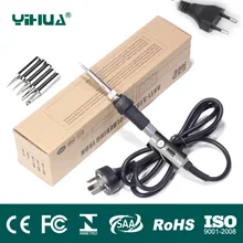 YIHUA Solder Soldering Iron 60W Temperature Adjustable Electric Welding Portable solder iron Handle Heat Pencil With
