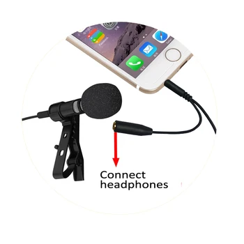 

Multifunctional Microphone for mobilephone voice recorder meeting profession Smartphone Microphone with headphone connection