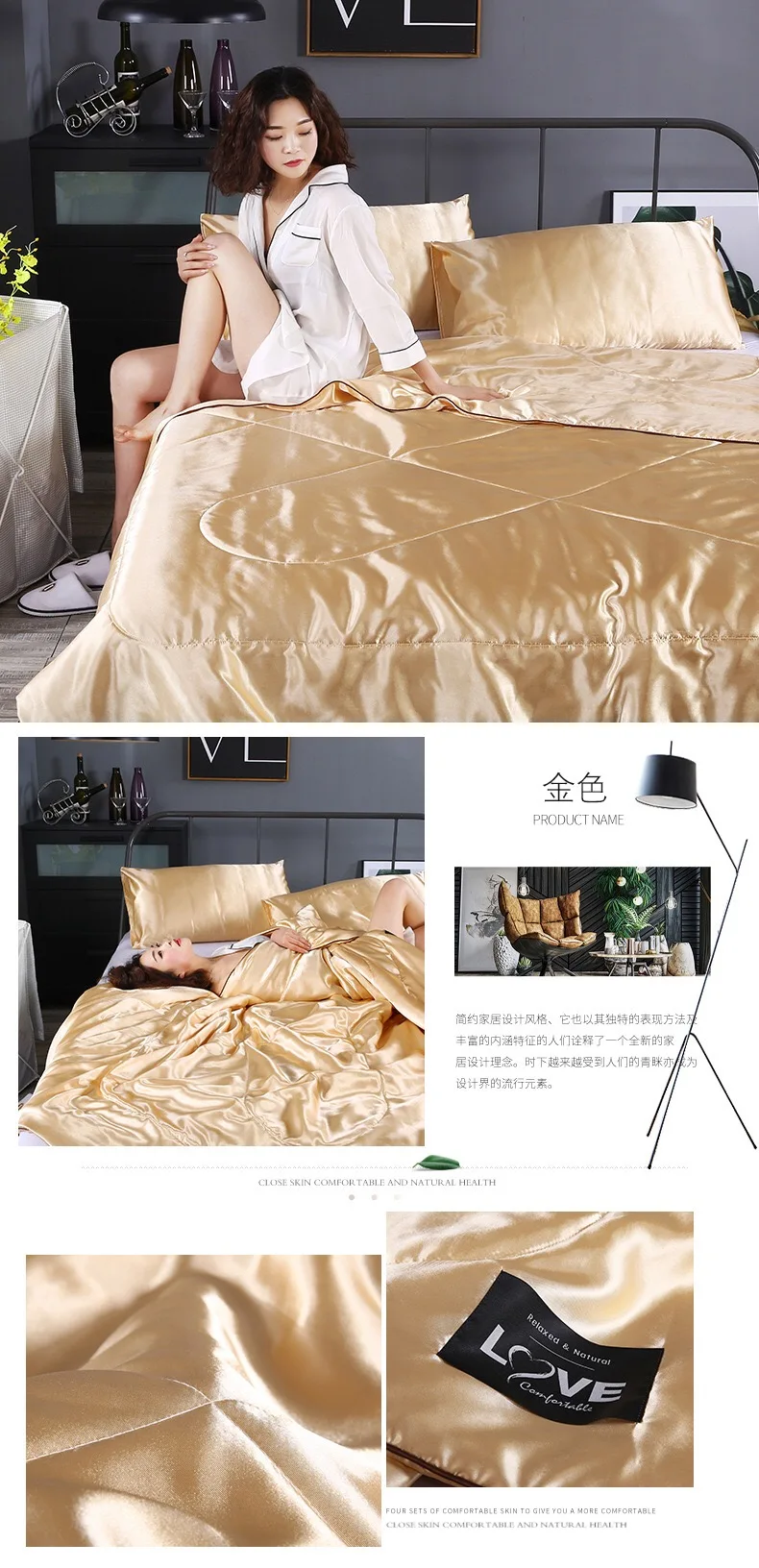 Шелковое одеяло/пододеяльник для лета и зимы king queen двойной размер постельные принадлежности ручной работы белый/розовый цвет