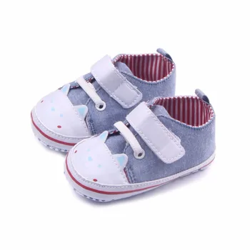 

Newborn Canvas SHOES Baby Boy Girl Anti-slip Sole Crib Shoes Prewalker Sneakers 0-12 Months