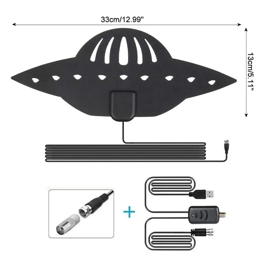 UFO shape 750Miles 4K HD ТВ антенна с приемником сигнала Усилитель 28dB с высоким коэффициентом усиления цифровая ТВ антенна FM/VHF/UHF мини DVB-T