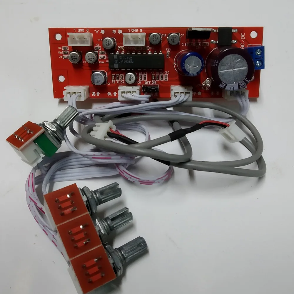 LM1036 предусилитель усилитель аудио тон доска NE5532 потенциометр отдельный
