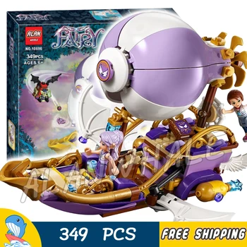 

349pcs Elves Aira's Airship & the Amulet Chase Flying Boat 10696 Figure Building Blocks Princess Toys Compatible with