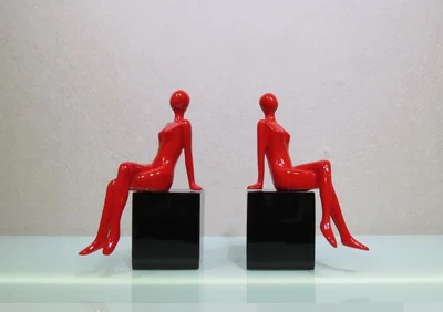 الرياضة الكتب الإبداعية المفروشات المنزلية الحديثة خزانة التفكير وفاة شخصية الحرف تماثيل النحت منزل الديكور الزفاف