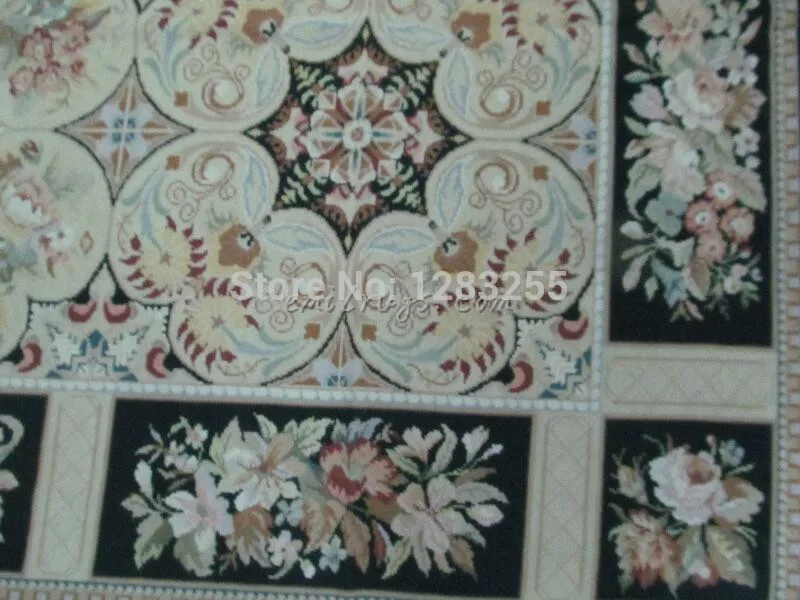 Hand-woven Needle Tip 100% Wool Carpet Handmade Needlepoint Xmas New Listing Natural Sheep Wool - Image 4