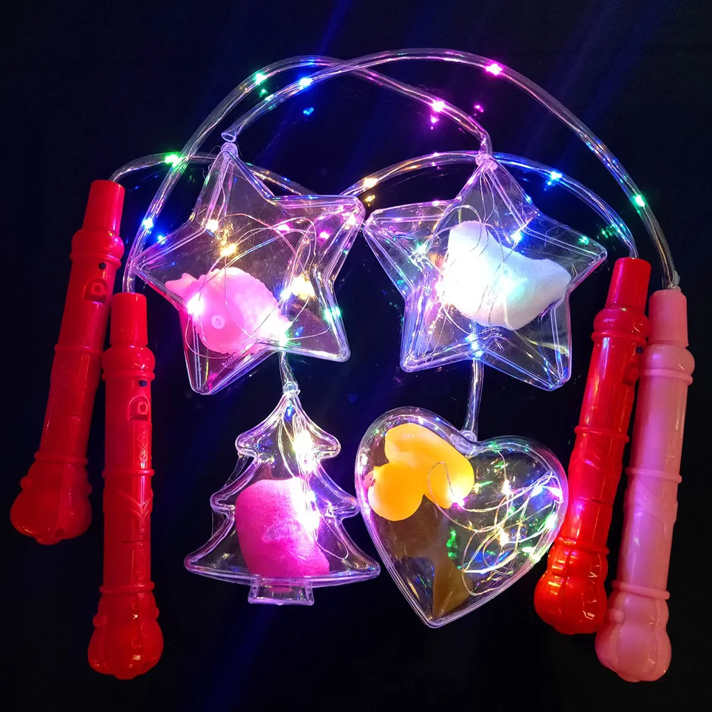 Новое сердце елка звездный шар Форма светодиодная световая игрушка световой Фонари Пластик вечерние светящийся свет