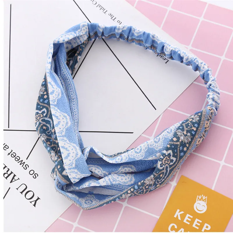 

1PC 2019 Fashion Elastic Hair Band Hair Accessories Women Girls Knotted Turban Cloth Hairband Twisted Headbands Hair Accessories