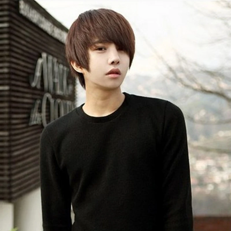 2016 Hot Sales Boys Wig New Korean Full Lace Men Student Wig