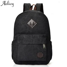 Aelicy, винтажные мужские и женские холщовые рюкзаки, школьные сумки для подростков, вместительные мужские рюкзаки для ноутбука, Mochila Masculina