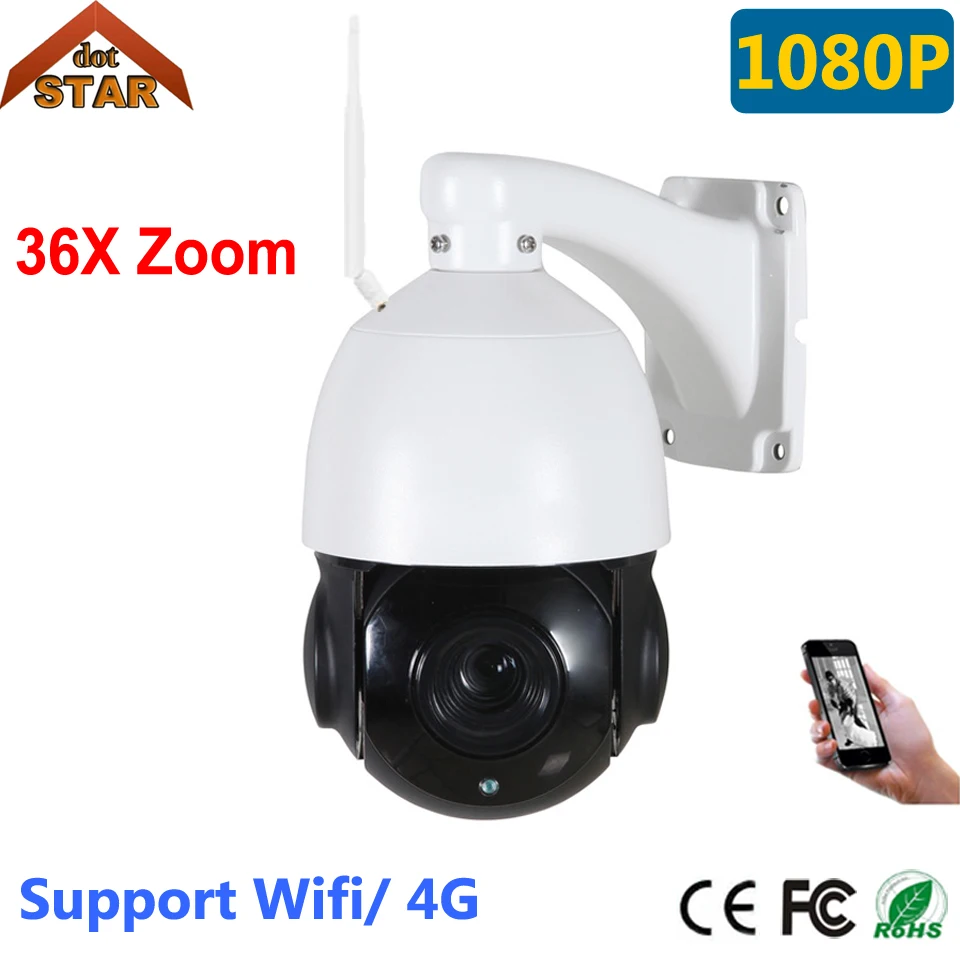 

Stardot Wifi Mini 1080MP IP PTZ camera Network Onvif Speed Dome Cameras 36X Zoom 100m IR Night Vision Outdoor PTZ IP Camera CCTV