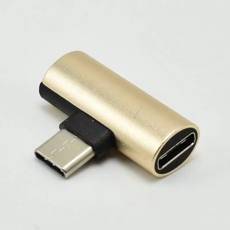 USB C type C штекер-двойной тип C Женский Кабель-адаптер для зарядки наушников AUX аудио для Xiaomi Mi 8 Lite для huawei P20 mate 20 Pro - Цвет: 04