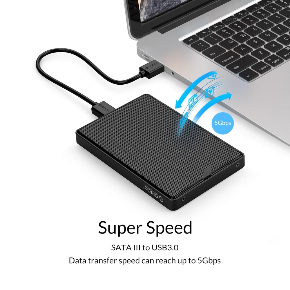 ORICO 2," Тип C SATA HDD чехол Полный сетчатый HDD жесткий диск внешний 5 Гбит/с HDD корпус USB3.0 жесткий диск корпус
