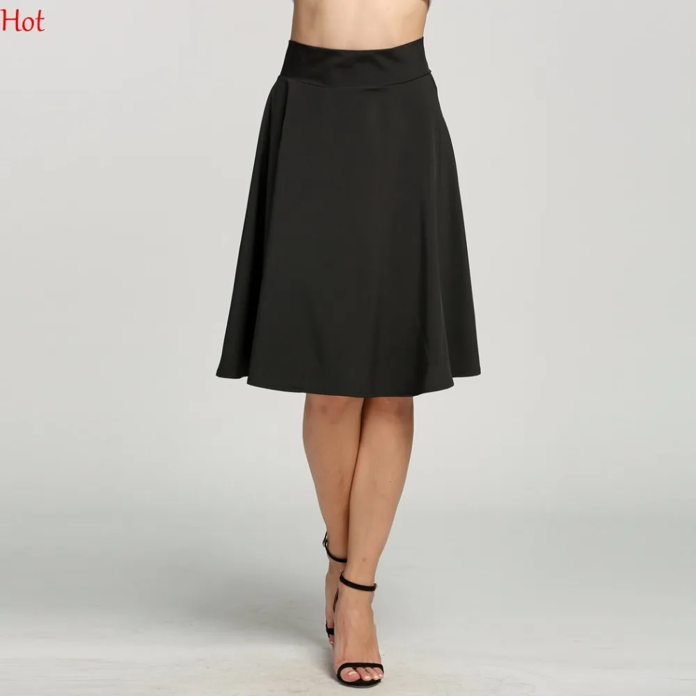 Женская плиссированная юбка из искусственной кожи широкий с высокой талией Миди