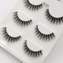 Visofree Накладные ресницы "крест-накрест" тонкие накладные ресницы светильник-Утяжеленные ресницы Конические средние объемные ресницы 11 стилей 3 пар/упак. 3D04