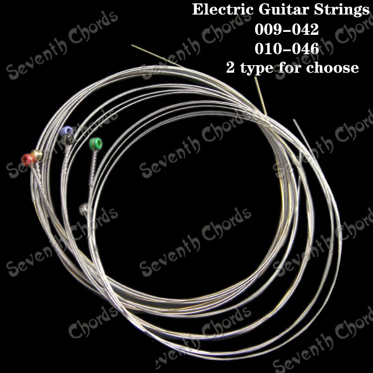 2 Set Colourful Ball End Electric Guitar Strings set 1st 6th Steel