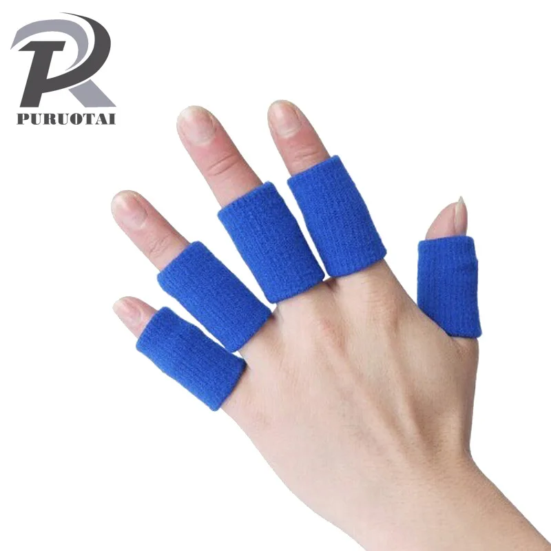 10Pcs Basketball Finger Protector Basketball Finger Support half finger gloves basketball