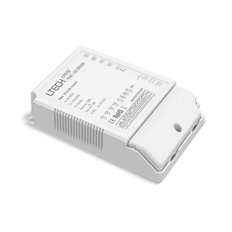 

LTECH AC Triac Dimmable Driver CC Constant Current Led Triac Dimming Driver;AC100-240V input;50W 500mA-1750mA Output Push DIM