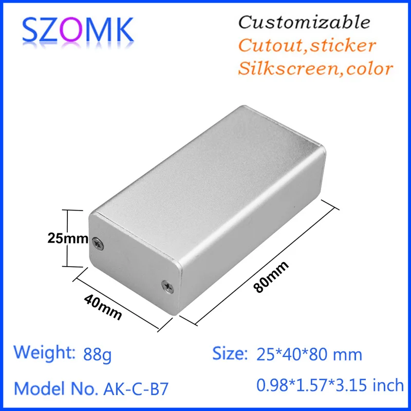 Алюминиевый корпус для электроники szomk 10 шт. 25*40*80 мм | Обустройство дома