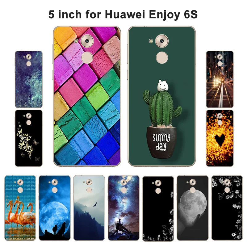 Чехол для Huawei Honor 6C Enjoy 6 S Мягкий силиконовый чехол с рисунком гримаса Nova Smart/Enjoy6S 5 0