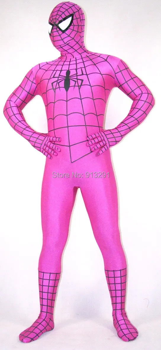 Lycra Spandex Zentai Pink Spiderman Hero Catsuit Costumes Unisex Halloween  Cosplay Spider-man Suits~#x036 - Cosplay Costumes - AliExpress