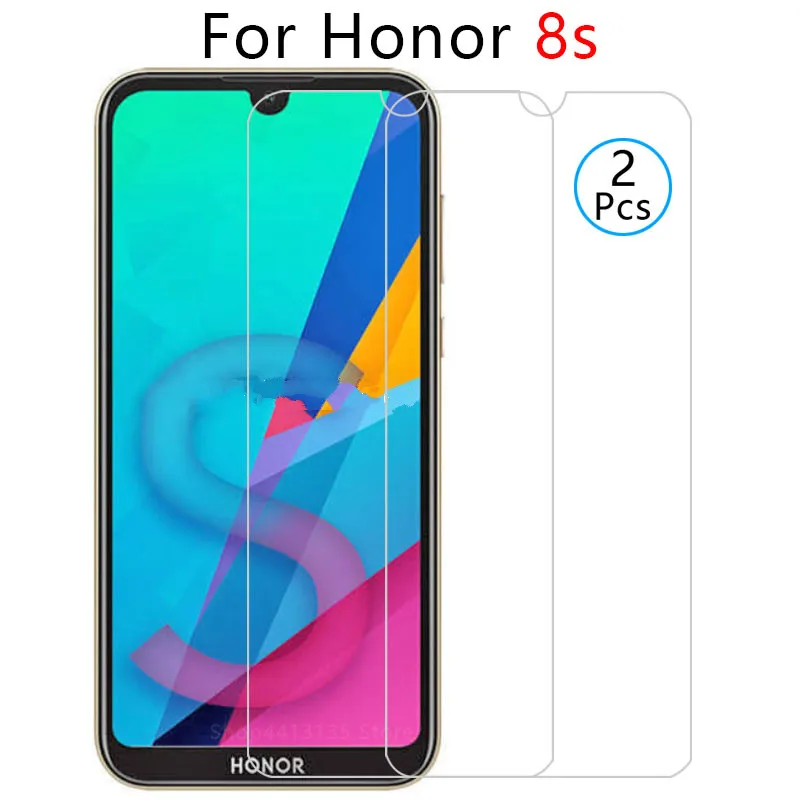 

2pcs 9H protective glass on honor 8s tempered glass for huawei honer honor8s 8 s s8 glas screen protector phone safety film 5.71