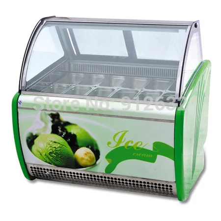 

12 pans 180L ice cream display showcase. refrigerated display cabinets