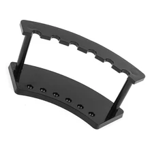 Доступные оптовые продажи 5 шт. офисный стол черный пластик 6 позиционный карандаш держатель подставка