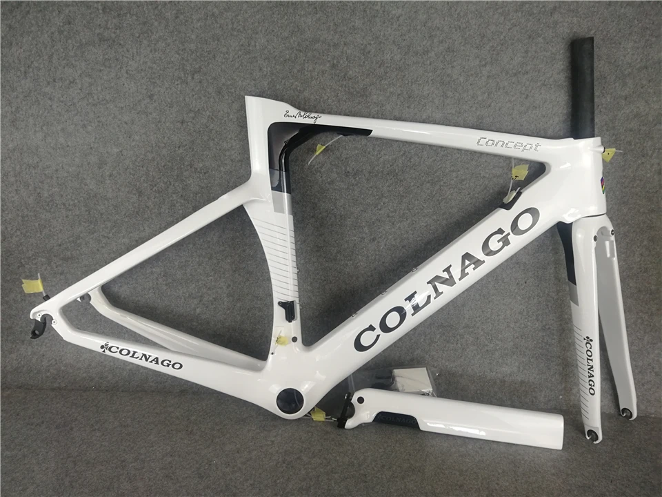 Sale Colnago Carbon Road Frame White Concept Bike Frameset carbon road Road racing bicycle frame 2 Sale Colnago Carbon Road Frame White Concept Bike Frameset carbon road Road racing bicycle frame 2