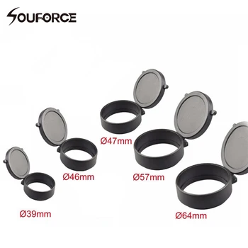 

39/46/47/57/64mm Diameter Hunting Scope Lens Cover Dustproof Cap For Scope of Hunting Gun Accessories