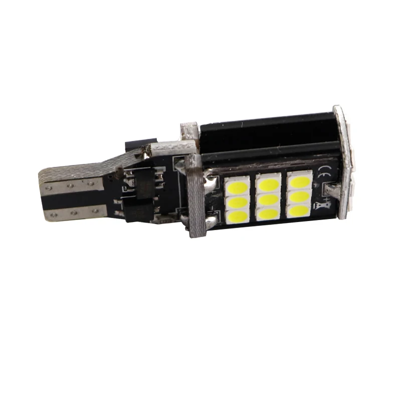 10 шт. супер яркий Автомобильный светодиодный задний светильник T15 3030 24 SMD CANBUS NO OBC