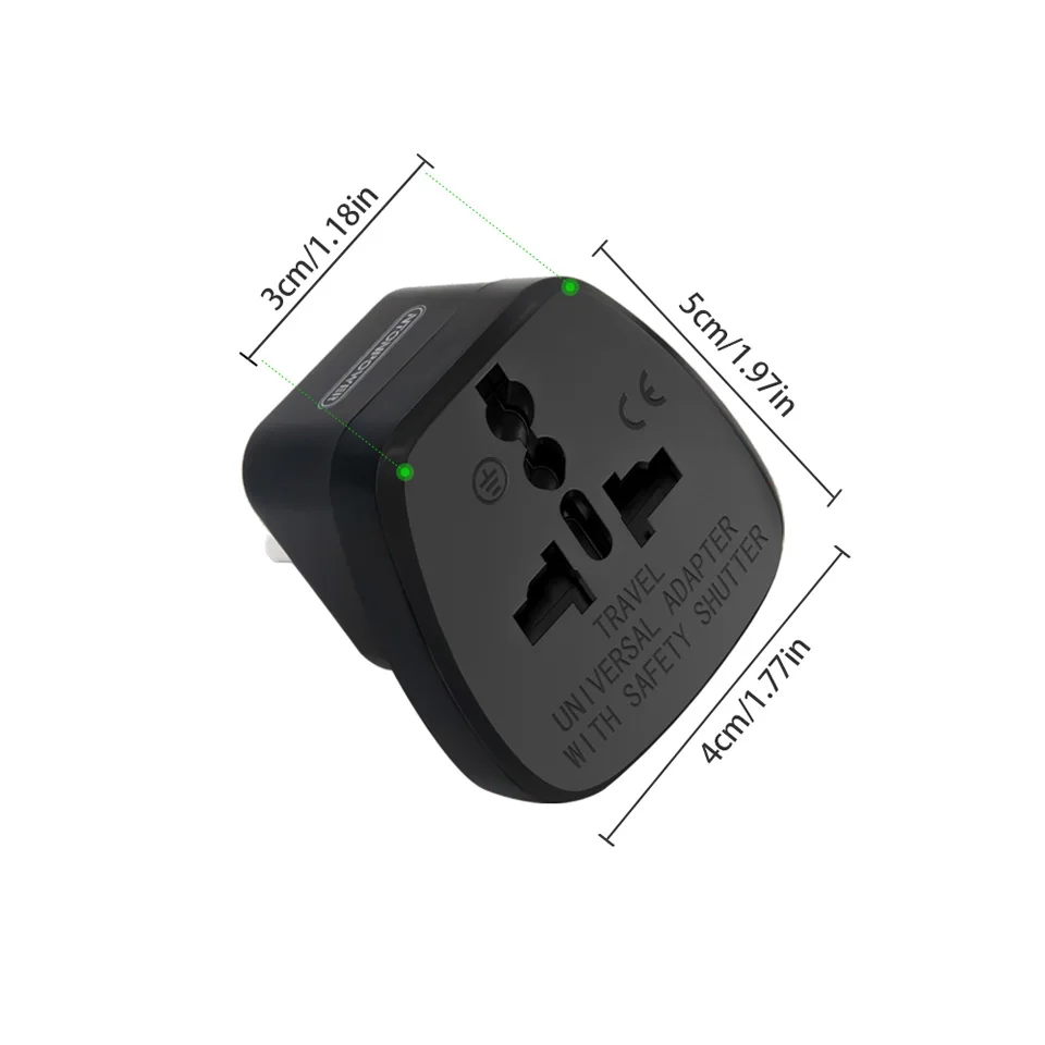 Universal Travel Adapter European Plug (4)