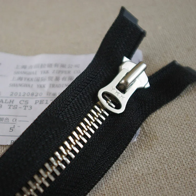 60 см ~ 80 8 # YKK ярко серебряная длинная часть односторонней большой металлической