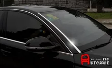 Stainless Chromium Front Windshield Glass Strip Molding Trims Exterior Car Styling 2pcs For Audi A6 C7 2012 2013 2014 2015
