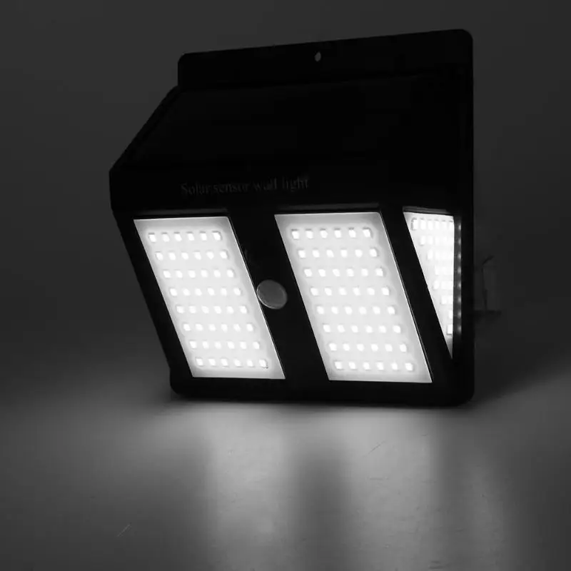 146LED солнечный датчик движения настенный светильник Открытый водонепроницаемый двора безопасности свет