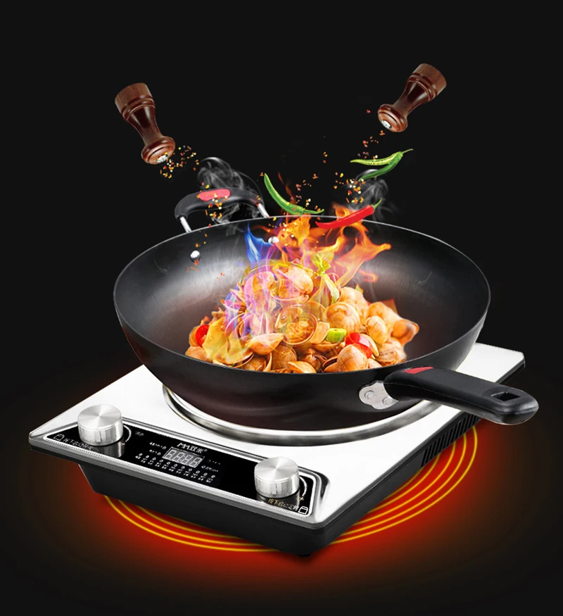 

3000W Waterproof Household Kitchen 5 files Frying Stove QN-30 High Power Concave Induction Cooker