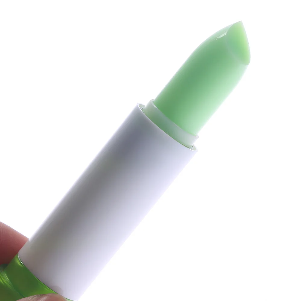 Online 1 PC Kelembaban Meleleh Lip Balm Tahan Lama Lidah Buaya Warna Lipstik Mood Mengubah Tahan Lama Pelembab Lipstik Anti penuaan