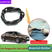 Автомобильный-Стайлинг для peugeot 301 2013- анти-звуконепроницаемые не пропускающие шума пылезащитные полоски для приборной панели автомобиля, уплотнительные полоски для лобового стекла, автомобильные аксессуары