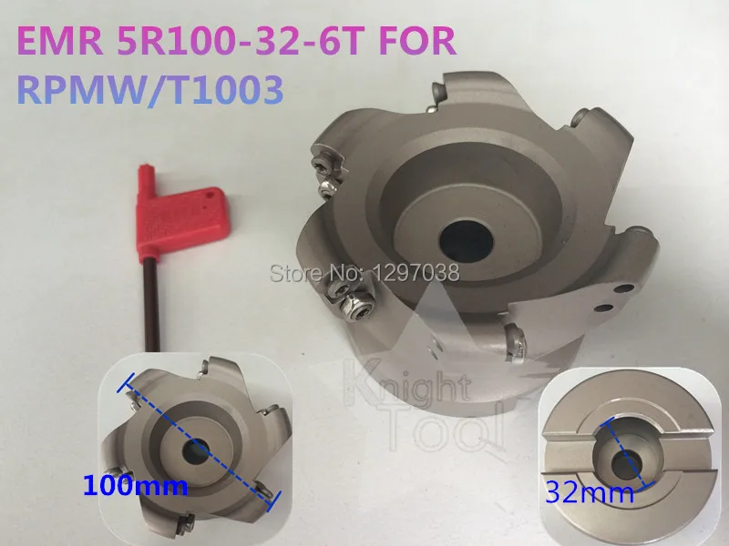 EMR 5R100 32 6T Round Dowel Face Mill Cutting diameter 100mm RPMW1003