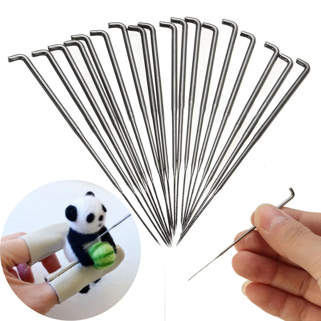 

18pcs 50mm Needle Felting Tools Stainless Steel Wool Pin Felt Tool Kits Set For DIY Sewing Craft Tool