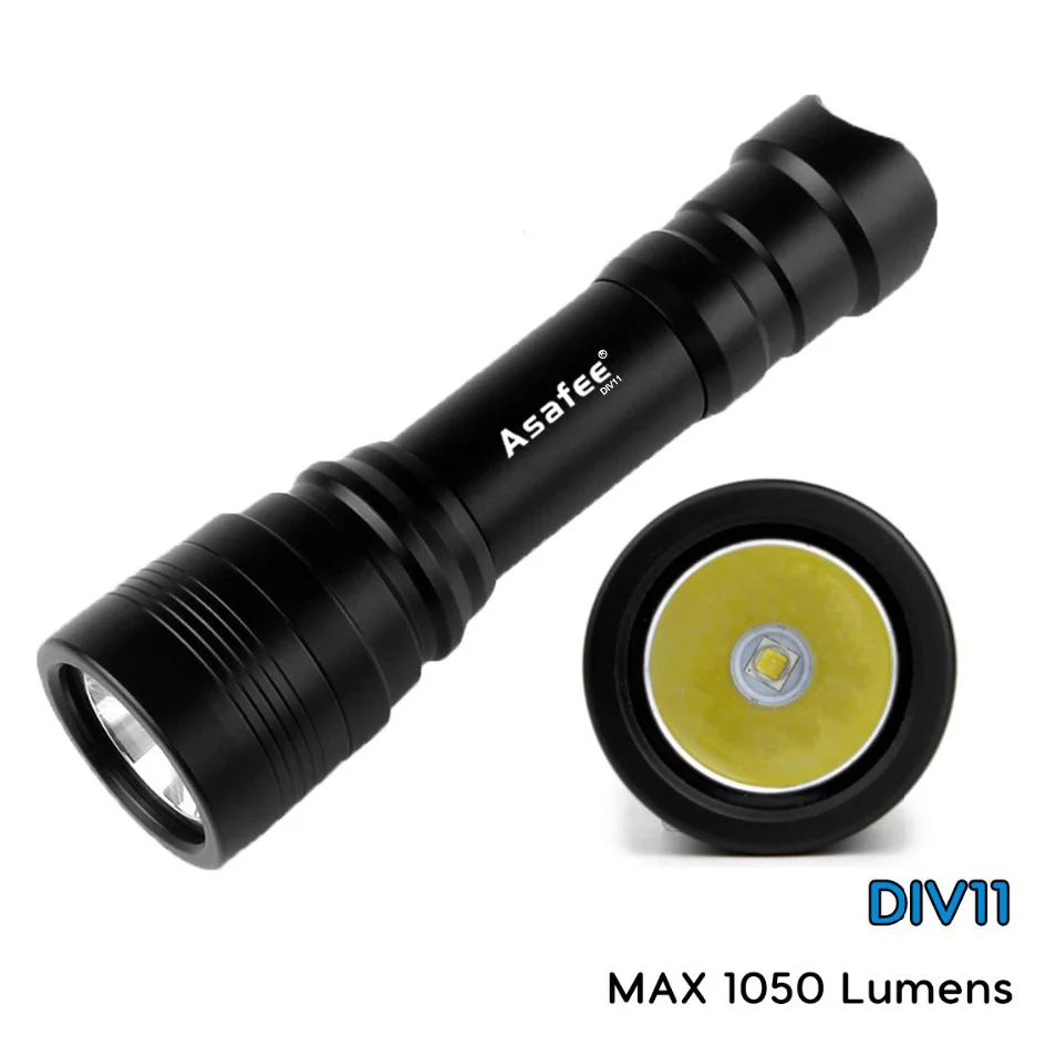 

DIV11-02 LED Light for Diving Cree XM-L2 (U2) Underwater Flashlight LED Scuba Diving Light Dive Diving Light Scubalamp 18650