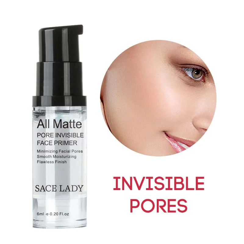 

SACE LADY 6ml Face Pores Hydrating Makeup Base Primer Liquid Moisturizer Whitening Cosmetic Long Lasting Sunscreen Facial Makeup