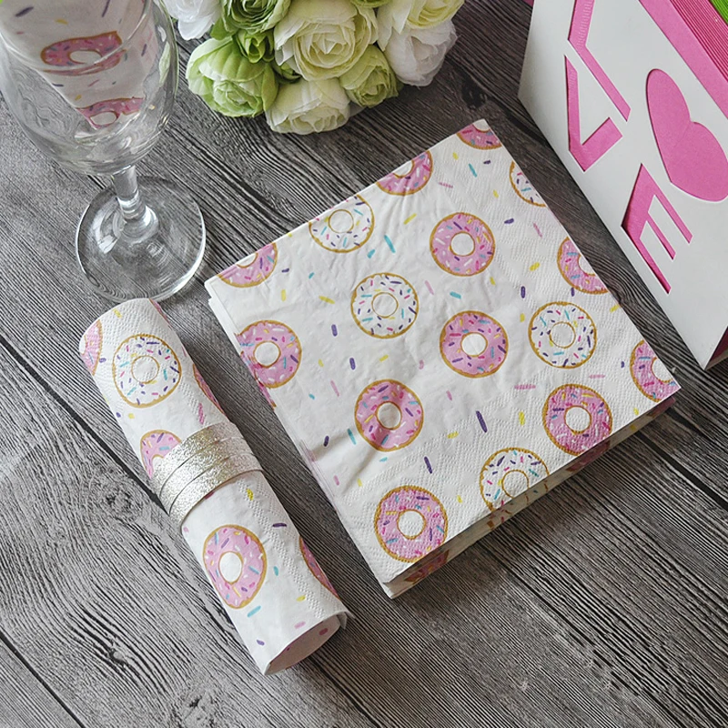 Omilut пончик одноразовый Бумажный сладкий Пончик украшение для вечерние НКИ Baby Shower
