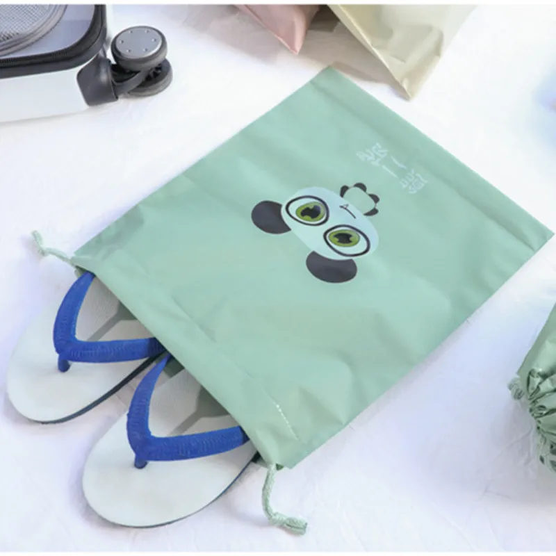 1 шт. водонепроницаемые Мультяшные животные напечатанные сумки для хранения детская одежда детские игрушки Органайзер на шнурке косметическая сумка-кисет для конфет