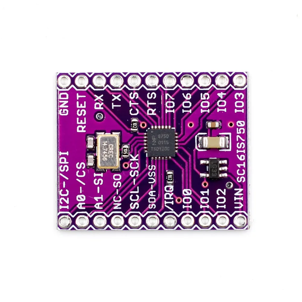 Одноместный UART с интерфейсом SPI/SC16IS750 поддержкой интерфейса для CJMCU