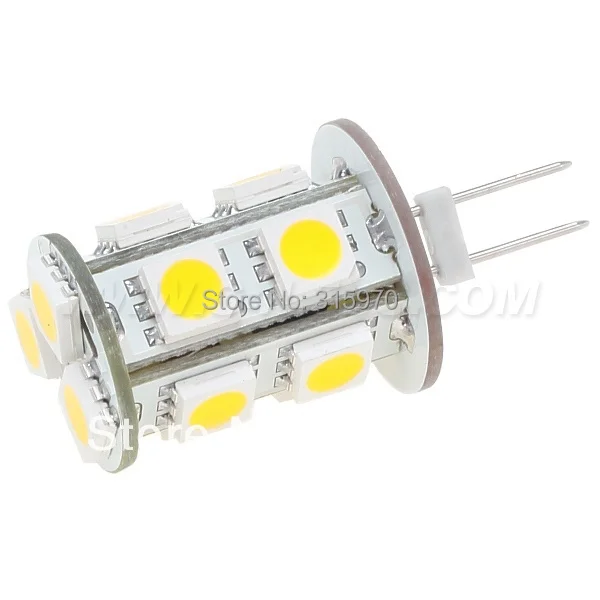 

Free Shipment 5pcs/lot Dimmable Led G6.35 GY6.35 Bulb Lighting 13pcs of 5050SMD Lamp 12VDC 2.5W White Warm White 260-286LM