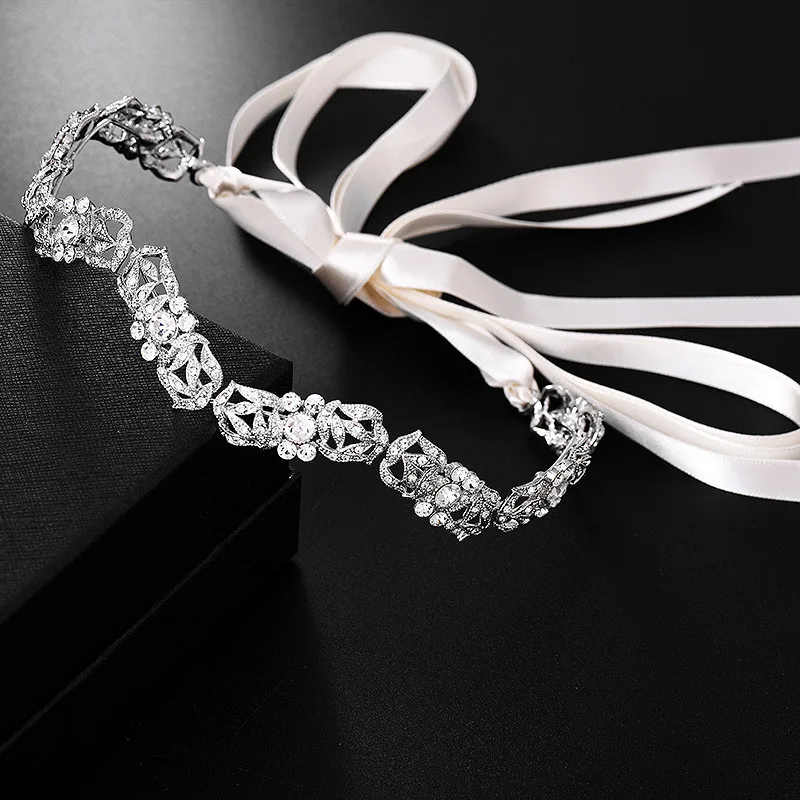 Женская Проводная тиара SLBRIDAL свадебная с кристаллами стразы аксессуары для