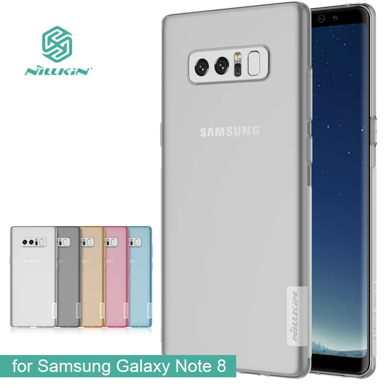 Ультратонкая задняя крышка из ТПУ для Samsung Galaxy Note 8 Nillkin 0 6 мм силиконовые чехлы с