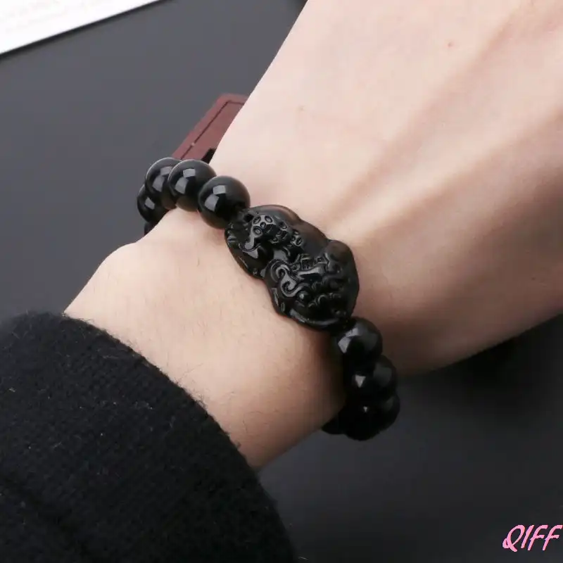 pi yao obsidian wealth bracelet